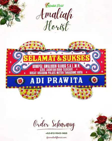 Papan Bunga Ucapan Selamat 36 Ilir